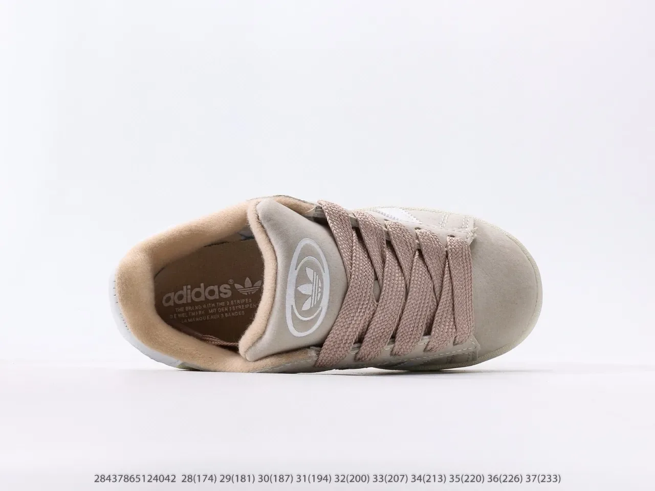 Adidas Campus Beige White Pink Lifestyle Sneakers 8