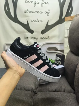 Adidas Campus Black and White Lifestyle Sneakers 5