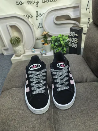 Adidas Campus Black and White Lifestyle Sneakers 10