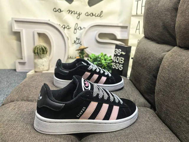 Adidas Campus Black and White Lifestyle Sneakers 11