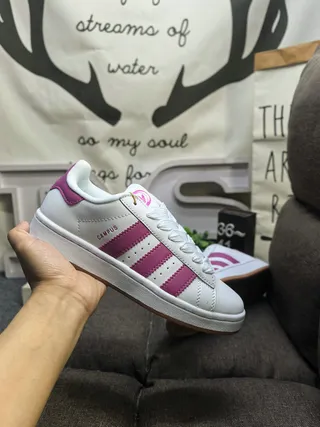 Adidas Campus Black and White Suede Lifestyle Sneakers 5