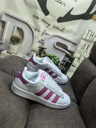 Adidas Campus Black and White Suede Lifestyle Sneakers 9