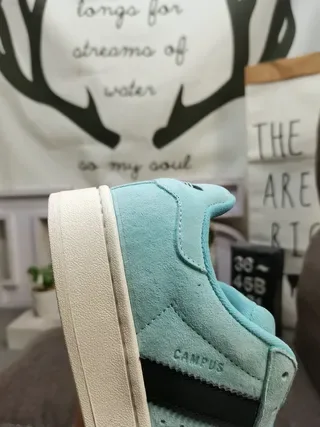Adidas Campus Light Blue Suede Lifestyle Sneakers 3