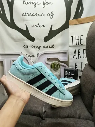 Adidas Campus Light Blue Suede Lifestyle Sneakers 5