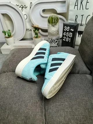 Adidas Campus Light Blue Suede Lifestyle Sneakers 6
