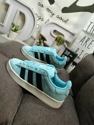 Adidas Campus Light Blue Suede Lifestyle Sneakers 7