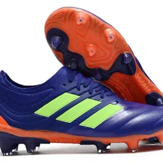 Adidas Copa Pure Blue Lime Orange Firm-Ground Soccer Shoes