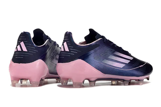 Adidas F50 Navy Pink Low-Cut Lace-Up Sprintweb Cage Overlay Firm-Ground Soccer Shoes 4