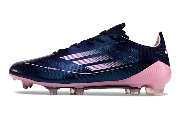 Adidas F50 Navy Pink Low-Cut Lace-Up Sprintweb Cage Overlay Firm-Ground Soccer Shoes 7