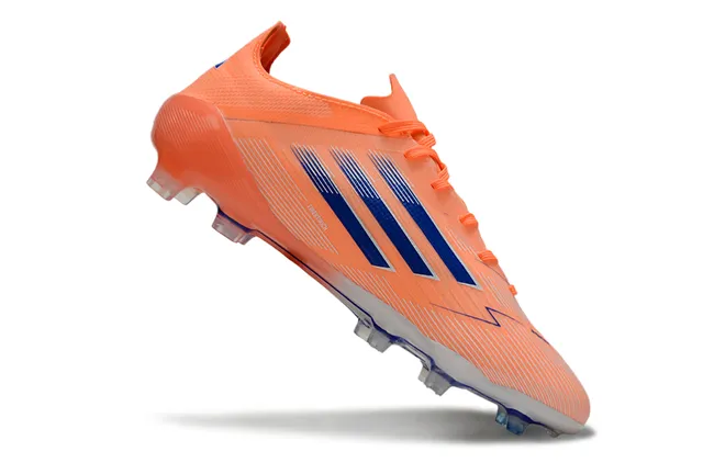 Adidas F50 কমলা ও নীল ফর্ম-গ্রাউন্ড সকার জুতা 2
