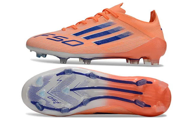Adidas F50 কমলা ও নীল ফর্ম-গ্রাউন্ড সকার জুতা 7