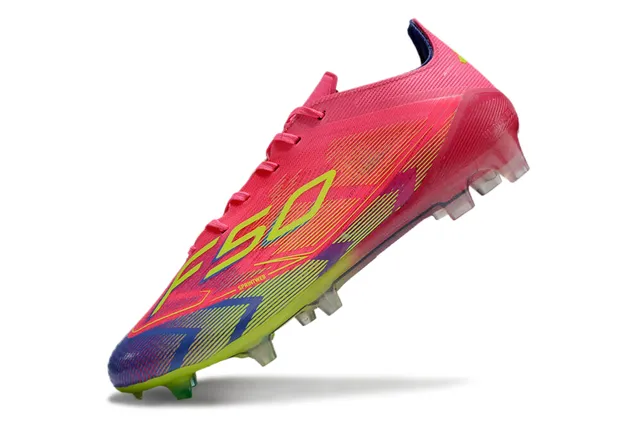 Adidas F50 Pink Multicolor Low-Cut Synthetic Upper Gradient Print Firm-Ground Soccer Shoes 3