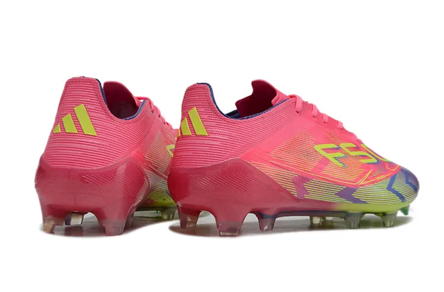 Adidas F50 Pink Multicolor Low-Cut Synthetic Upper Gradient Print Firm-Ground Soccer Shoes 5