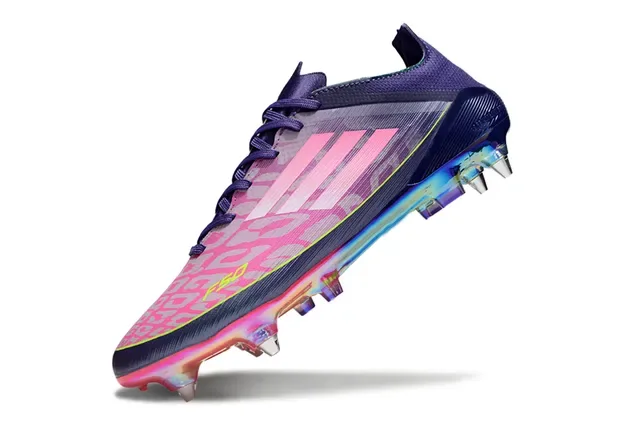 Adidas F50 Violet Rose Low-Cut Synthetic Upper Gradient Overlay Firm-Ground Chaussures de football 3