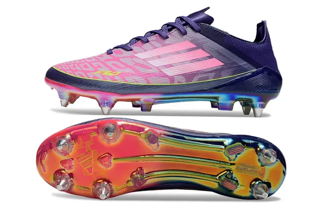 Adidas F50 Violet Rose Low-Cut Synthetic Upper Gradient Overlay Firm-Ground Chaussures de football 6
