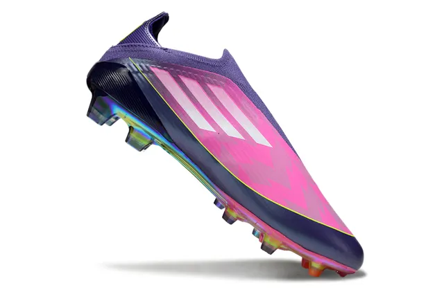 Adidas F50 বেগুনি গোলাপি নিওন ইরিডিসেন্ট Firm-Ground ফুটবল জুতা 9