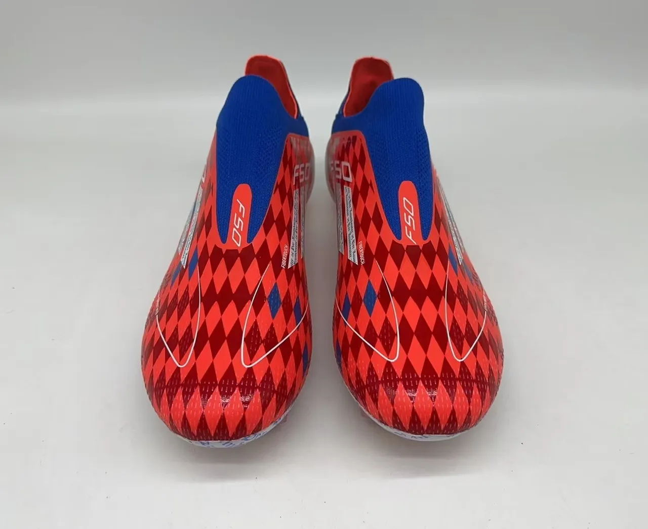Adidas F50 Red Blue Sprintweb Firm-Ground Soccer Shoes 4