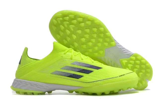 Adidas F50 Turf Jaune Néon Rayures Dégradées Chaussures de Football Pelouse Artificielle 5