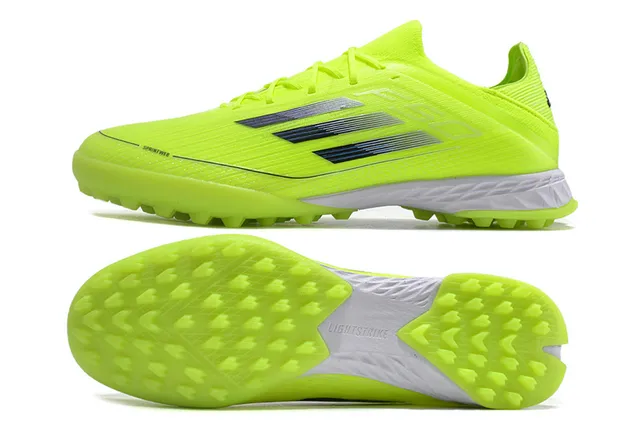 Adidas F50 Turf Jaune Néon Rayures Dégradées Chaussures de Football Pelouse Artificielle 6