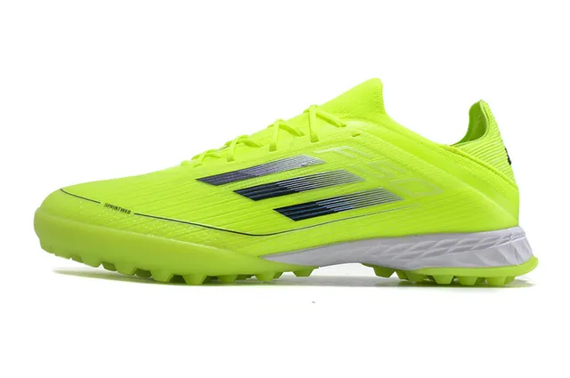 Adidas F50 Turf Jaune Néon Rayures Dégradées Chaussures de Football Pelouse Artificielle 7