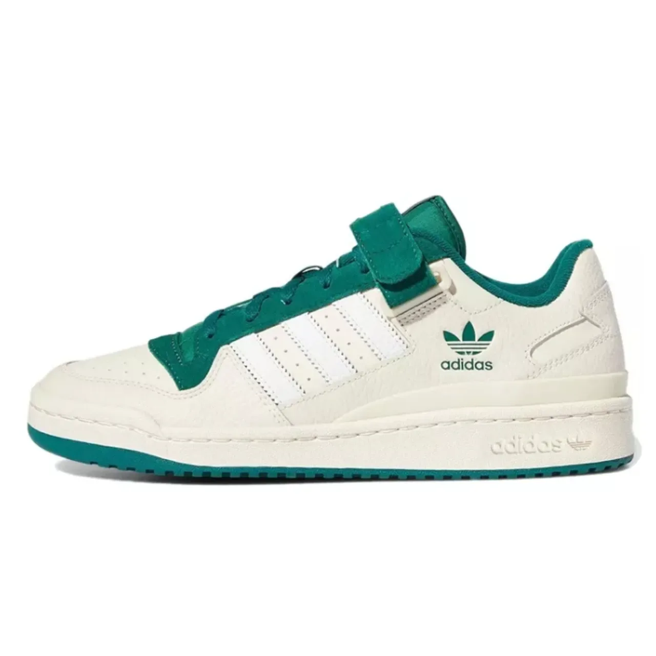 Adidas Forum Low Off-White and Teal Green Lifestyle Sneakers 7