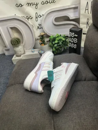 Adidas Forum Low Off-White Pink Lavender Lifestyle Sneakers 6