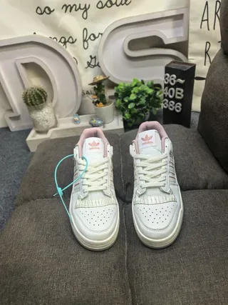 Adidas Forum Low Off-White Pink Lavender Lifestyle Sneakers 10