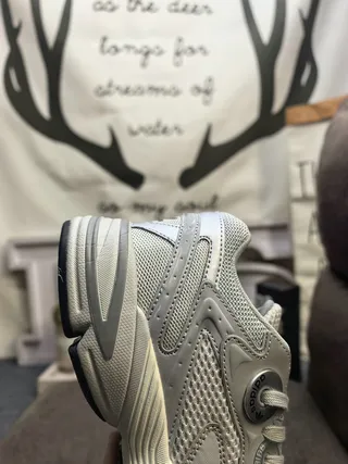 Adidas Gray Silver Multi-Layered Midsole Mesh And Synthetic Overlay Construction Chunky Sneakers 3