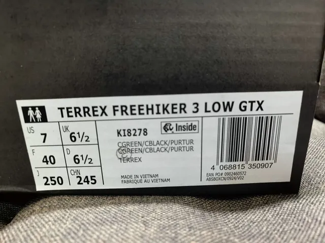 Adidas Vert Noir Silhouette GORE-TEX Imperméable Supérieur Chaussures de course 2