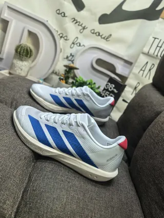 Adidas Lightstrike White Blue Red Lifestyle Sneakers 7