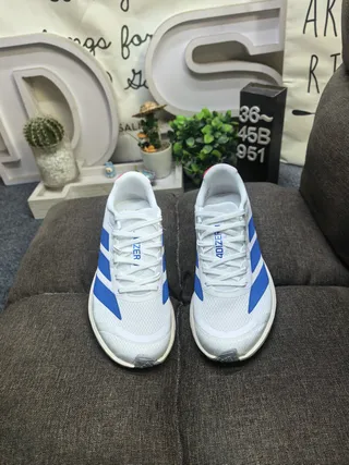 Adidas Lightstrike White Blue Red Lifestyle Sneakers 10