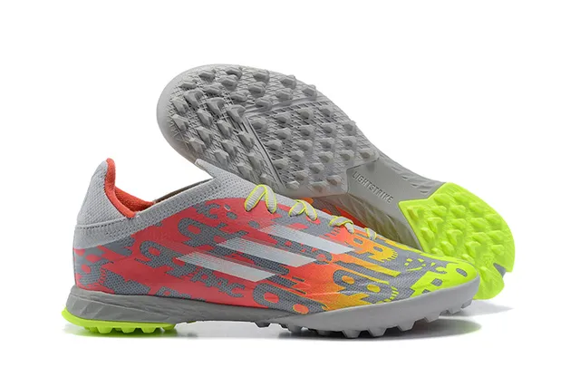 Adidas Multicolore Coupé Bas Haut Synthétique Impression Graphique Graduée Chaussures de Football Pelouse 1