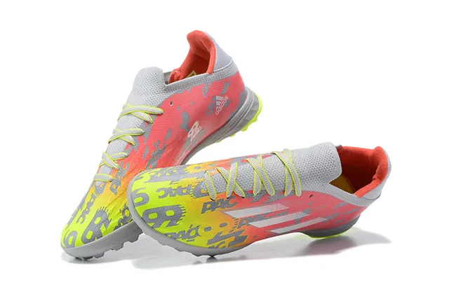 Adidas Multicolore Coupé Bas Haut Synthétique Impression Graphique Graduée Chaussures de Football Pelouse 2