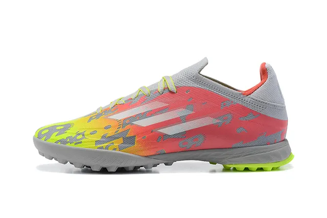 Adidas Multicolore Coupé Bas Haut Synthétique Impression Graphique Graduée Chaussures de Football Pelouse 10