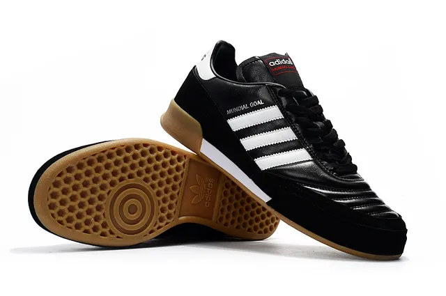 Adidas Mundial Goal Chaussures de football indoor Noir/Blanc 2