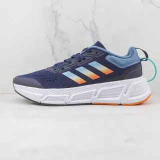 Adidas Chaussures de course bleu marine avec tige en mesh engineered branding à trois rayures en dégradé
