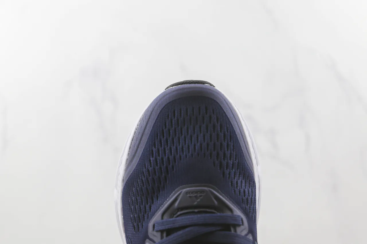 Adidas Navy Blue Engineered Mesh Upper Gradient Three-Stripe Branding Running Shoes 6