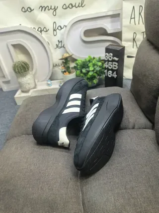 Adidas Navy White Platform Sole Suede-Mesh Upper Lifestyle Sneakers 6