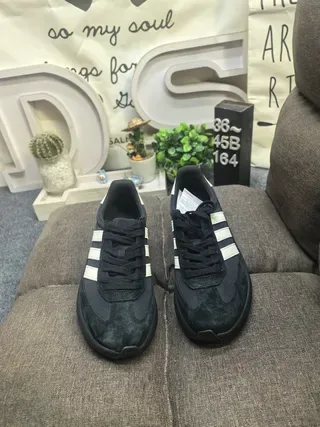 Adidas Navy White Platform Sole Suede-Mesh Upper Lifestyle Sneakers 10