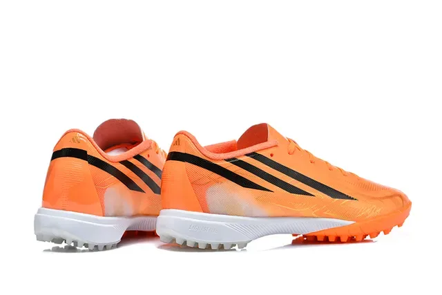 Adidas Orange Black Low-Cut Synthetic Upper Molded Conical Studs Artificial-Grass Soccer Shoes 5