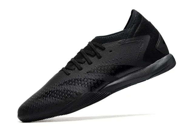 Adidas Sapatos de futebol indoor rosa preto corte baixo colar de meia perfurado upper sintético 18