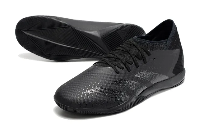 Adidas Sapatos de futebol indoor rosa preto corte baixo colar de meia perfurado upper sintético 20
