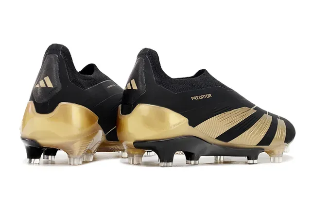 Adidas Predator Preto e Dourado Chuteiras para Superfície Firme 5