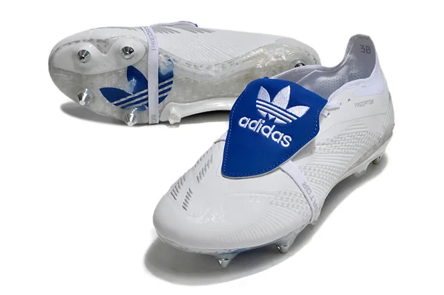 Adidas Predator Black Orange Low-Cut Synthetic Upper Three-Stripe Side Paneling Firm-Ground Soccer Shoes 11