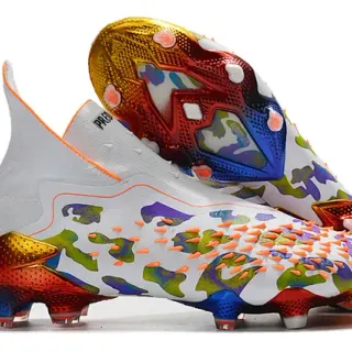 Adidas Predator Multicolor Camo Iridescent Heel Firm-Ground Soccer Shoes
