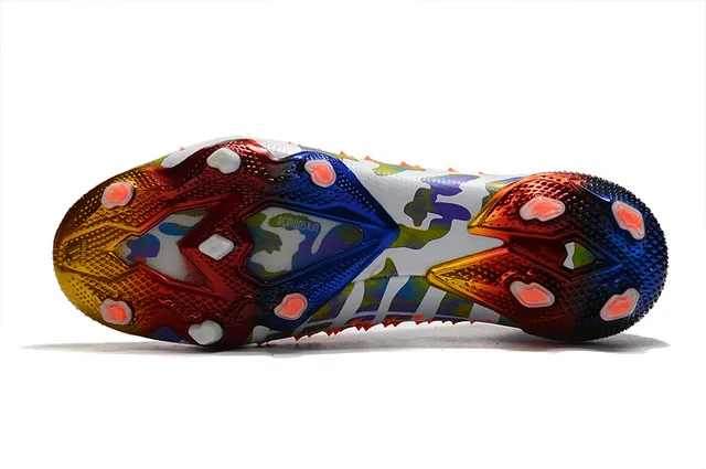 Adidas Predator Multicolor Camo Iridescent Heel Firm-Ground Soccer Shoes 10