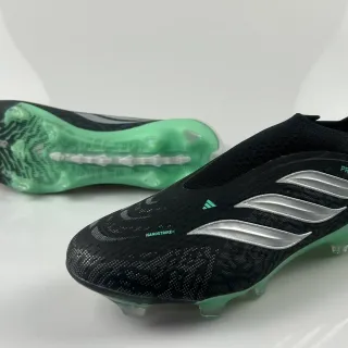 Adidas Predator Nanostrike+ Laceless Black Mint Green Firm-Ground Soccer Shoes