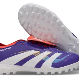 Adidas Predator Purple White Red Turf Zapatos de fútbol