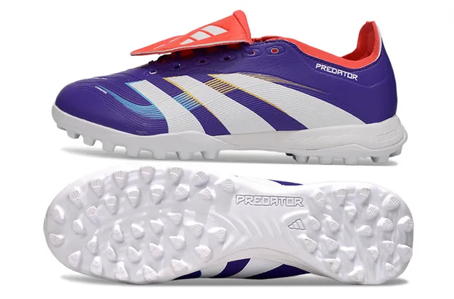 Adidas Predator Purple White Red Turf Chaussures de football 7