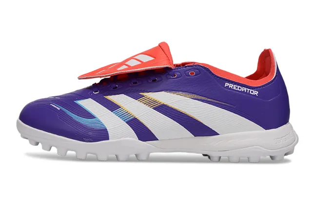 Adidas Predator Purple White Red Turf Chaussures de football 8